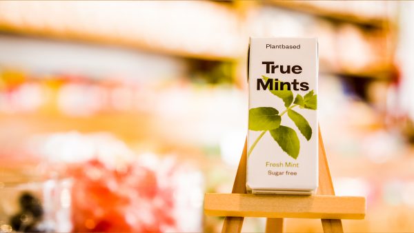 True Mints caramelos de menta sin plástico, sin azúcar, vegano y sin gluten