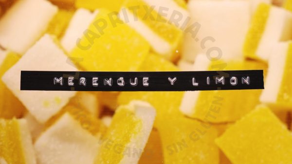 Gominolas artesanales chuches veganas y sin gluten sabor merengue limon