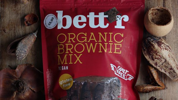 Preparado orgánico para brownie de Bett'r vegano y sin gluten