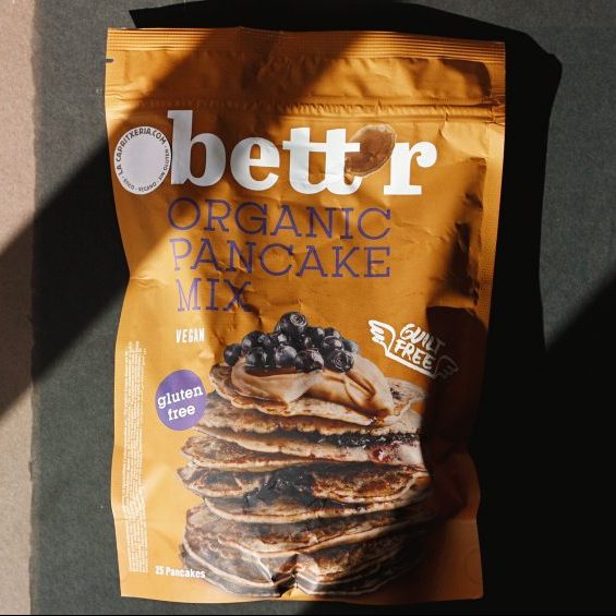 Bett'r preparado para pancakes vegano y sin gluten