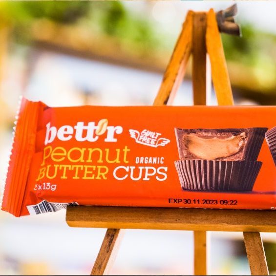 Bett'r bombones de chocolate rellenos crema de cacahuete vegano y sin gluten