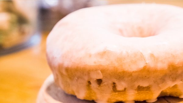Donut berlina glaseada vegano y sin gluten