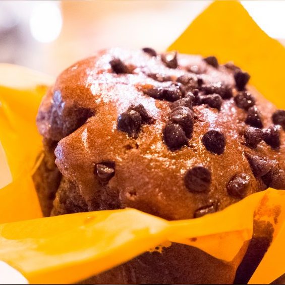 Muffin magdalena de chocolate vegano y sin gluten
