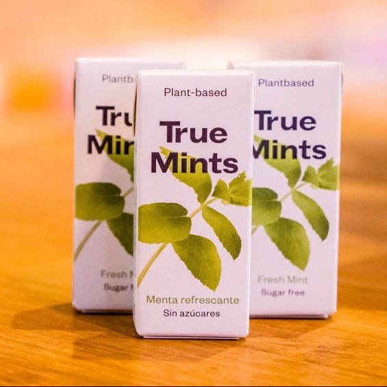 True Mints caramelos sin plástico sin azúcar vegano y sin gluten