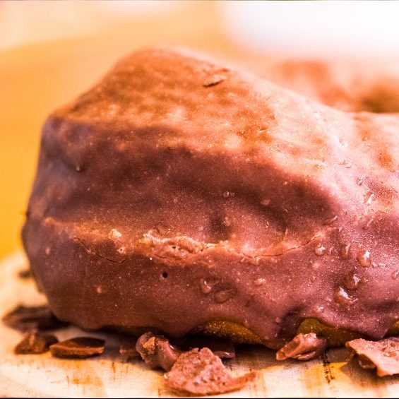 Donut Berlina de chocolate artesanal vegano y sin gluten