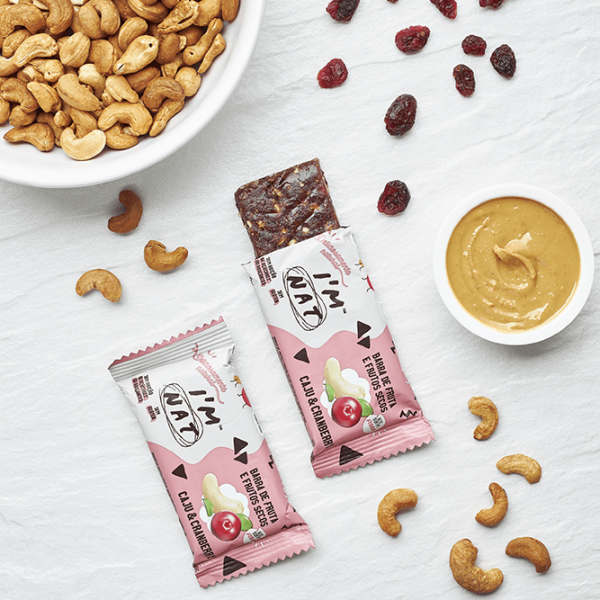 Barrita de anacardos & arándanos de I'm Nat