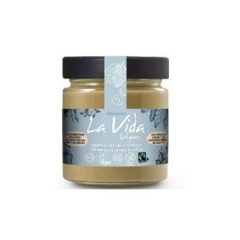Crema blanca de avellanas baja en azúcar de La Vida Vegan [270gr]