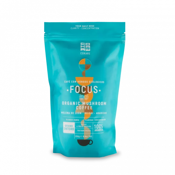 Café FOCUS con hongos eco funcionales en grano de Cokare