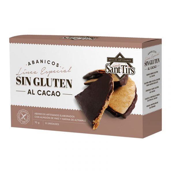 Abanicos al cacao - Vanos sin gluten - Sant Tirs